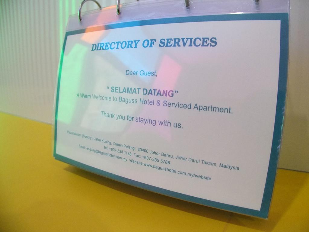 Baguss Hotel And Serviced Apartment Τζόχορ Μπάχρου Εξωτερικό φωτογραφία